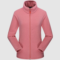 富铤(FORTEI)棉衣男棉服2019秋冬新款抓绒衣男情侣款摇粒绒开衫保暖外套 8099 粉色(女款) 3XL