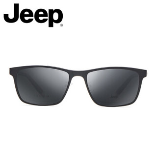 JEEP吉普半框磁铁套镜男偏光太阳镜夹片可配防蓝光近视眼镜钛眼镜框 JEEPT7035-M3 框+蔡司1.67防蓝光镜片