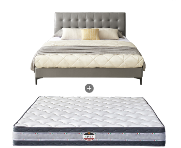 cbd d064a 意式轻奢头层牛皮床 床垫 180*200cm