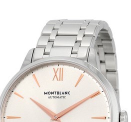 MONT BLANC 万宝龙 大班传承系列 111621 男款机械表 43mm 白色 白色 精钢