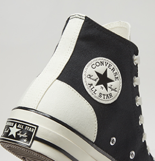 CONVERSE 匡威 Chuck 70 167910C 男女款高帮帆布鞋 黑/米白 37.5