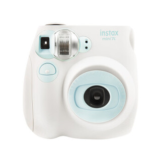 富士instax立拍立得 一次成像相机 mini7C精美礼盒 水蓝色（含10张相纸）