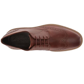 ecco 爱步 Jeremy Hybrid 男士休闲皮鞋 Cognac Wingtip US6-6.5