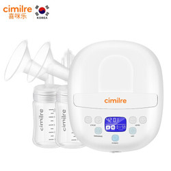 喜咪乐（CIMILRE） 电动吸奶器 变频双边静音无痛吸乳器智能记忆液晶显示挤奶器韩国进口S3