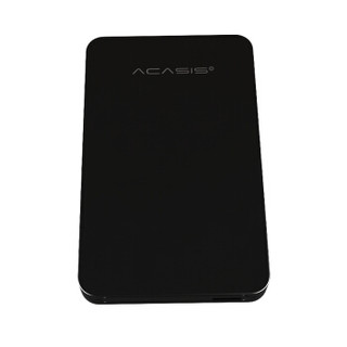 ACASIS 移动硬盘盒 2.5英寸usb3.0台式机笔记本ssd固态机械硬盘壳子sata 黑色（塑料有线）