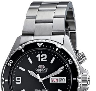 ORIENT 东方双狮 Black Mako系列 CEM65001B 男款机械表 41mm 黑色 银色 不锈钢