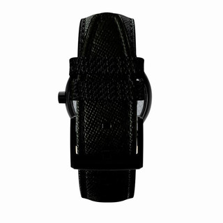 swatch 斯沃琪 装置51系列   YIB400 时尚自动机械男表 黑色 王俊凯同款 42mm 黑色 黑色 牛皮
