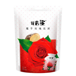 花齿轮蒟蒻休闲零食果冻魔芋玫瑰花派180g 袋 15件 什么值得买
