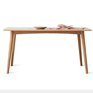 VISAWOOD 维莎原木 w7010 白橡木餐桌 1.2m