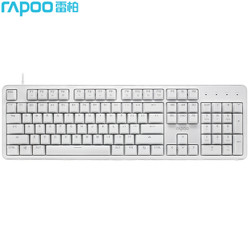 Rapoo 雷柏 MT710  机械键盘 104键 白色 红轴