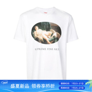 SUPREME 男士 Leda and the Swan T恤 白色