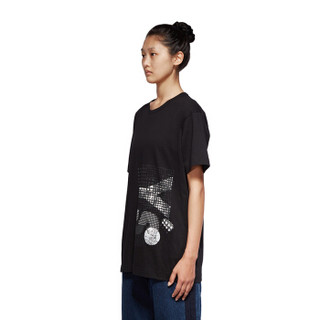 山本耀司 Yohji Yamamoto 20秋冬女士黑色棉质T恤 YB-T01-670-04-02