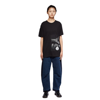 山本耀司 Yohji Yamamoto 20秋冬女士黑色棉质T恤 YB-T01-670-04-02