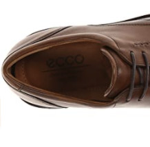 ecco 爱步 Biarritz 男款真皮皮鞋 Walnut US7