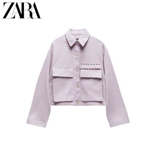 ZARA新款 女装 口袋饰短款夹克外套 02569992612
