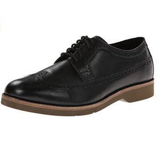 COLE HAAN Great Jones Wingtip 男士休闲皮鞋 Black US8