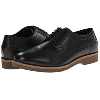 COLE HAAN Great Jones Wingtip 男士休闲皮鞋 Black US8