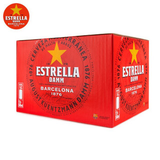 西班牙进口Estrella Damm星达露啤酒 (500mL*24) 巴塞罗那啤酒 500mL 整箱