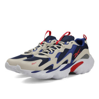 Reebok 锐步 DMX系列 Series 1000 中性休闲运动鞋 DV8744 白灰/蓝红 37.5