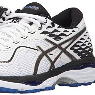 ASICS 亚瑟士 GEL-CUMULUS 19 次*级缓震跑鞋 白色/黑色/蓝色紫色 35