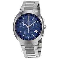 RADO 雷达 D-STAR帝星系列 R15937203 男士石英手表 42mm 蓝盘 银色不锈钢表带 圆形