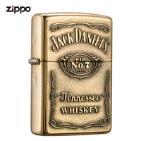 ZIPPO 之宝 美国进口 之宝（zippo） 防风煤油打火机不含油 254BJD.428 积丹尼之铜标签 品牌直供原装正版