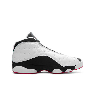 AIR JORDAN 13 RETRO 男士篮球鞋  414571-104 白色/黑色 47.5