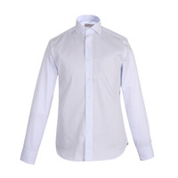 康纳利 CANALI 男士棉质长袖衬衫 蓝白色 NXC3 GR01582 403 41码