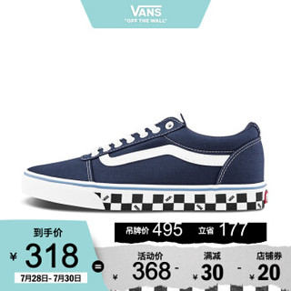 Vans范斯 运动休闲系列 Ward帆布鞋 新款低帮男子深蓝色官方 深蓝色 42