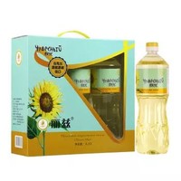 乌克兰原瓶进口 丽兹（LIZZI) 葵花籽油 食用油 100%物理压榨 1L*3盒装 *3件