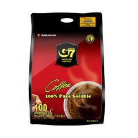 G7 COFFEE 中原咖啡 美式无糖速溶咖啡粉 100条 *2件