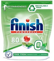 Finish 0% Dishwasher Tablets - 80 Tabs