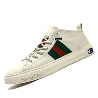 皓顿（HAUT TON）休闲男鞋头层牛皮运动小白鞋男时尚百搭平底板鞋 1911XB066 白色 39码