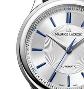 MAURICE LACROIX 艾美 典雅系列 LC6027-SS001-133 男款机械表 38mm 银色 黑色 皮革