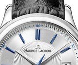 MAURICE LACROIX 艾美 典雅系列 LC6027-SS001-133 男款机械表 38mm 银色 黑色 皮革