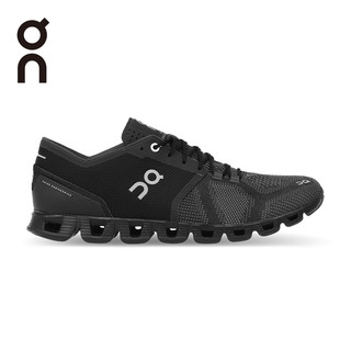 On昂跑 轻量减震多功能男款运动透气跑步鞋CloudX Men's  (Black/Asphalt/黑/沥青、40)