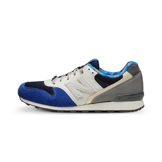 new balance WR996系列 女士运动鞋 WR996GM 蓝色/米色 37