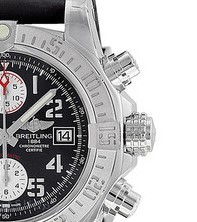 BREITLING 百年灵 Avenger II复仇者二代 A1338111-BC33BKPD3 男士自动机械潜水表 43mm 黑色 黑色 橡胶