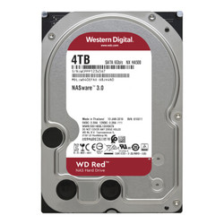 Western Digital 西部数据 4TB WD Red NAS 内部硬盘驱动器-5400 RPM级，SATA 6 Gb / s，SMR，256MB高速缓存