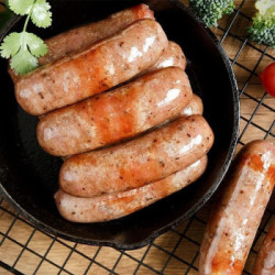 天宇米朵台湾香肠纯肉火山石烤肠原味500g胡椒味500g