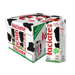 兰雀(Laciate)全脂纯牛奶 3.2% 1L*12盒/箱 波兰牛奶 学生牛奶 箱装奶 牛奶箱装 送礼礼盒 UHT