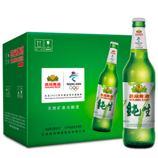 燕京啤酒 10度 纯生啤酒 500ml*12瓶 整箱装 *2件