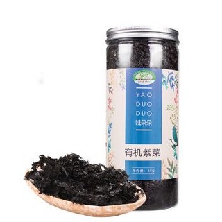 京东PLUS会员：姚朵朵 有机紫菜 60g *4件