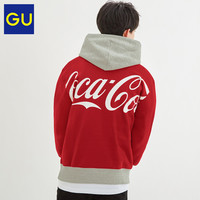 GU极优男装宽松连帽套头卫衣Coca-Cola可口可乐合作款休闲322093