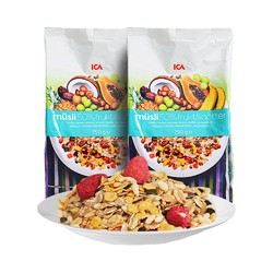 ICA 即食水果坚果燕麦片 500g*2包