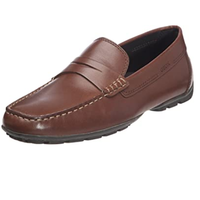 GEOX 健乐士 Mmonet16 Moccasin 男款休闲皮鞋 Coffee US7