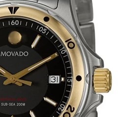 MOVADO 摩凡陀 Series 800系列 2600097 男士石英表 40mm 黑色 银色 不锈钢