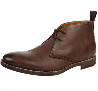 Clarks 其乐 Novato Mid 男款系带短靴 Braun Brown Leather EU42.5