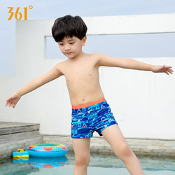 361度儿童游泳裤男童小童平角短裤宝宝中大童泳衣游泳装备套装