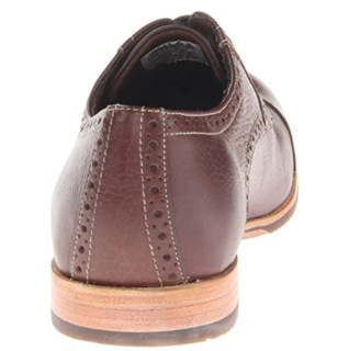 ROCKPORT 乐步 Castleton Cap Toe 男款休闲皮鞋 Dark Rum US 7